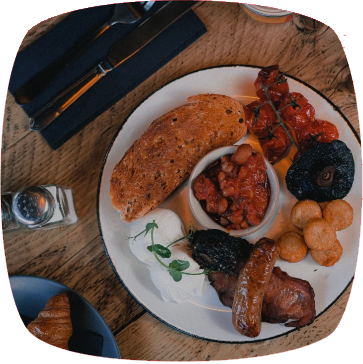 Full breakfast plate